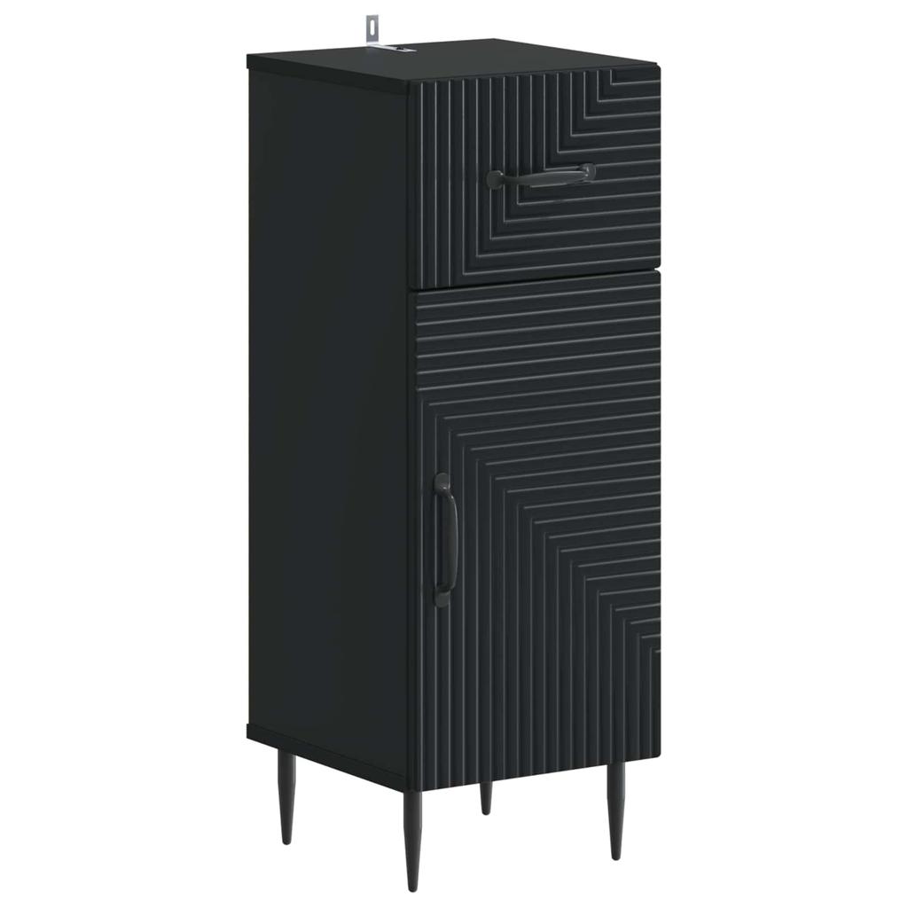 3 Piece Bathroom Cabinet System HAARLEM Black