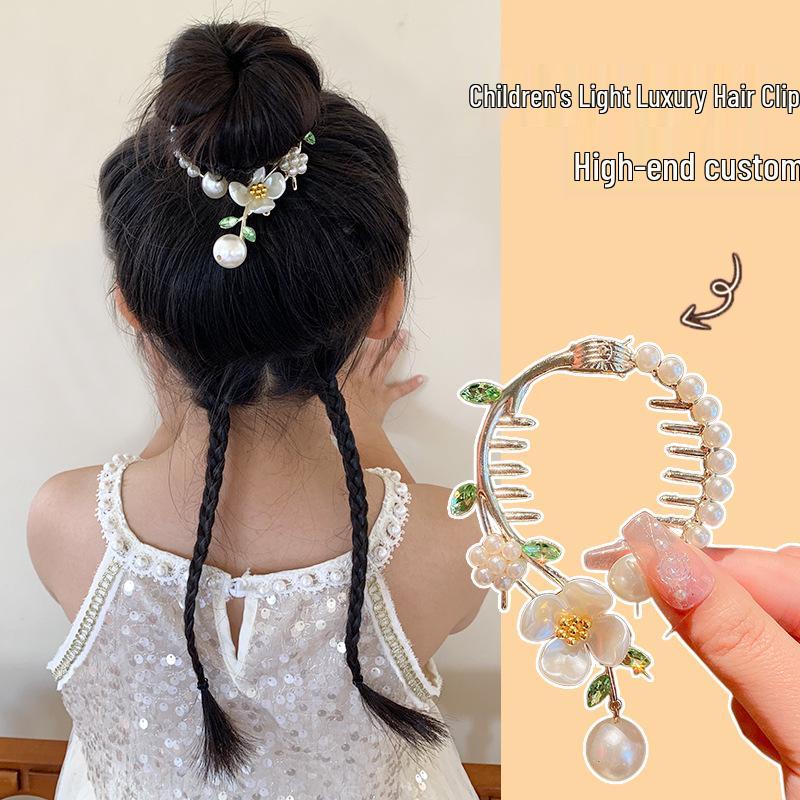 

Инструмент для детской прически: Заколка для волос «Пучок» и головной убор для ханьфу для девочек