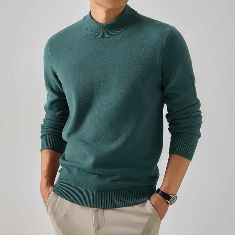 2025 Men s Winter Knit Sweater - Half-High Collar, Long-Sleeve, Casual High-End Design 115 for 135-155 lbs