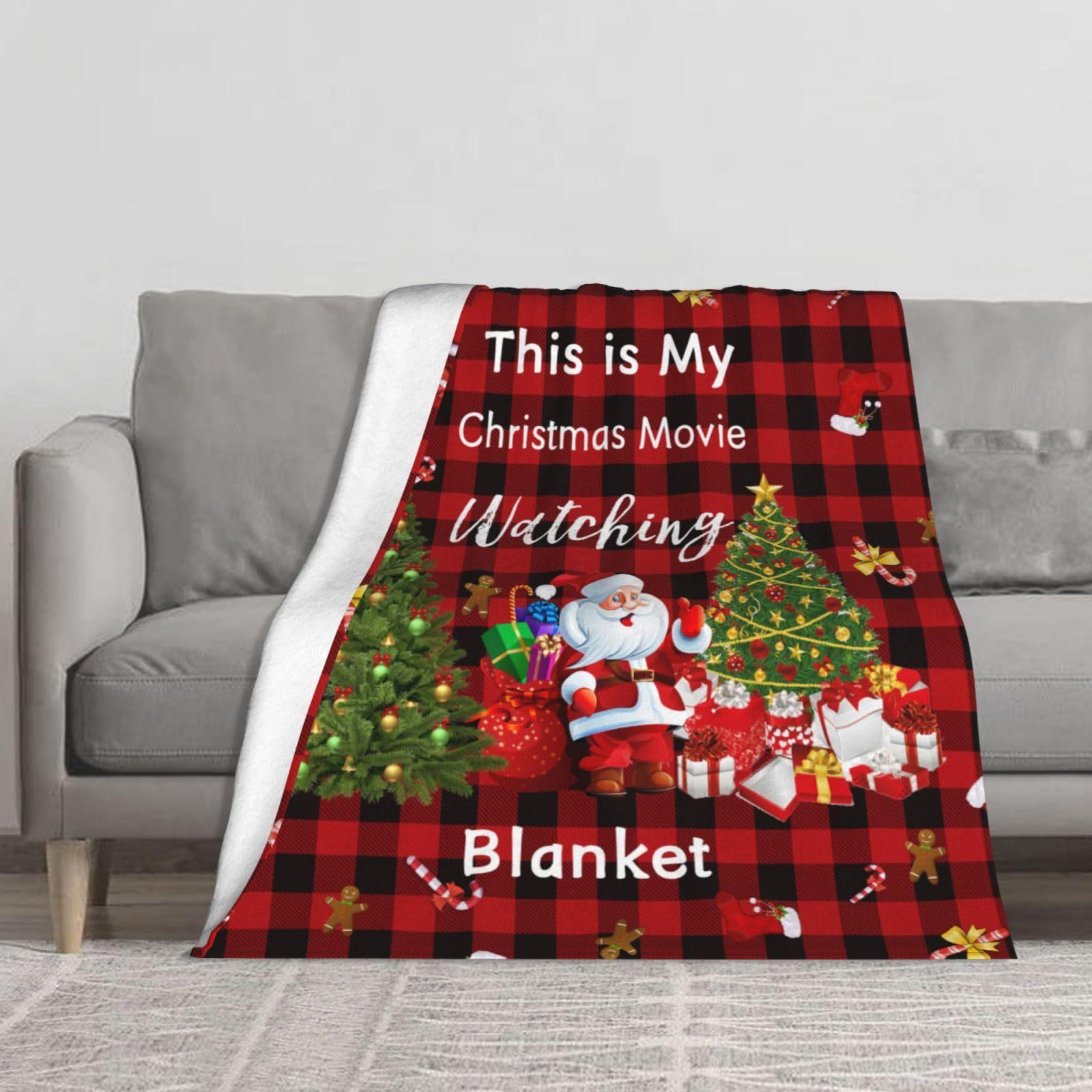 

Christmas Elves Checkered pattern digitalprinted polyester velvet flannel cover blanket Fleece sofa cover blankets for beds 75x100cm