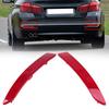 Car Tail Light Rear Bumper Reflector Lights Red Lens for BMW 5-Series 530dX/535d/528i F10/F18 Sedan 2014-2017 Facelift