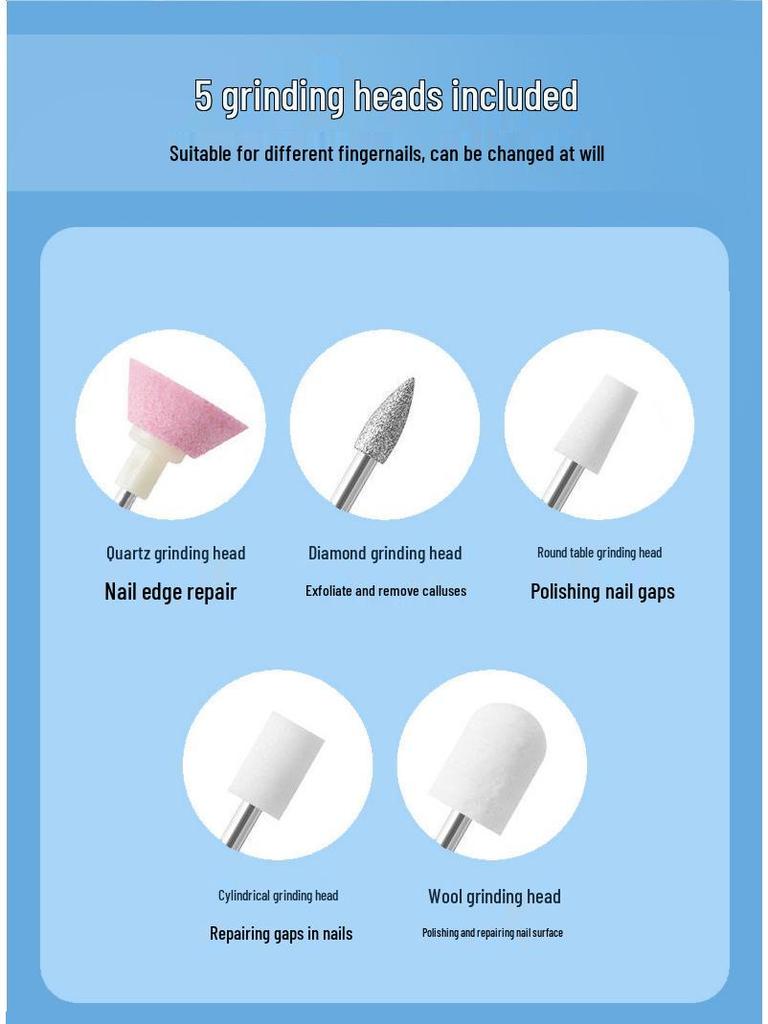 Portable Electric Nail Drill and Polishing Tool