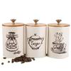 In-Stock Minimalist Metal Tea Caddy with Bamboo Lid for Snacks, Coffee, and Candy Storage