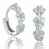 Simple Temperament, Camellia Earrings, Women'S High-End Plum Blossom Earrings, Petals, Zircon Earrings