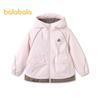 Balabala Girls' Winter Padded Hooded Jacket