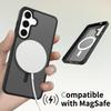 Haptik wie Haut Magnetische Handyhülle für Samsung Galaxy S25 FE 6,7 Zoll Magsafe Kabelloses Laden TPU-Rahmen Harte Kunststoff-Rückseite