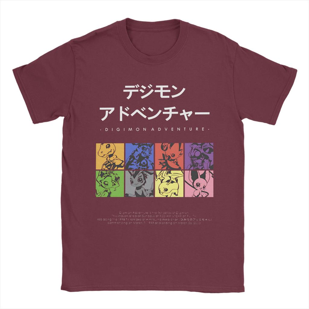 Digimon Adventure T Shirt for Men Women Cotton Funny T-Shirt Crewneck  Tees Short Sleeve Tops Original