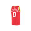 Nike NBA Alphanumeric Print Basketball Jersey, SW Fan Edition, Rockets, Westbrook No. 0 Unisex Tops Red BQ8112-662