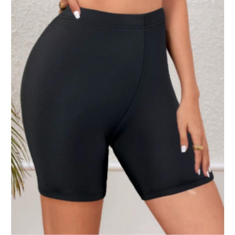 Large Size Beach Seaside Vacation New Solid Color Swimming Trunks for Women