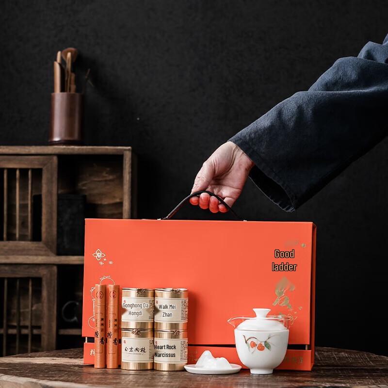 Dongyue Hand-Painted Auspicious Persimmon Travel Tea Set