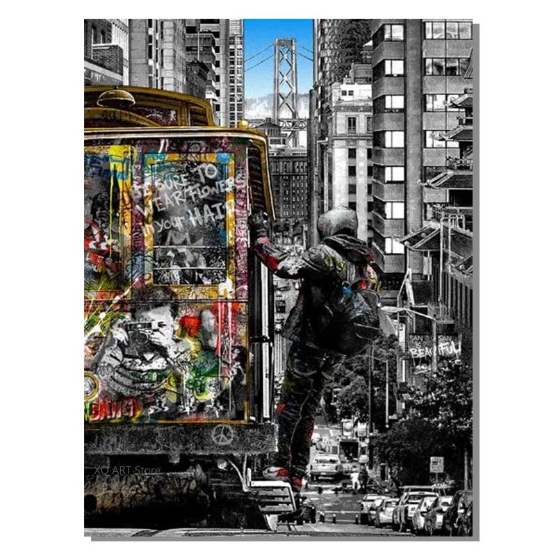 

Современные граффити, холст, картины на стене, художественные постеры и принты, уличное искусство, настенные картины, украшение для дома, декор, безрамное 21x30cm No Framed