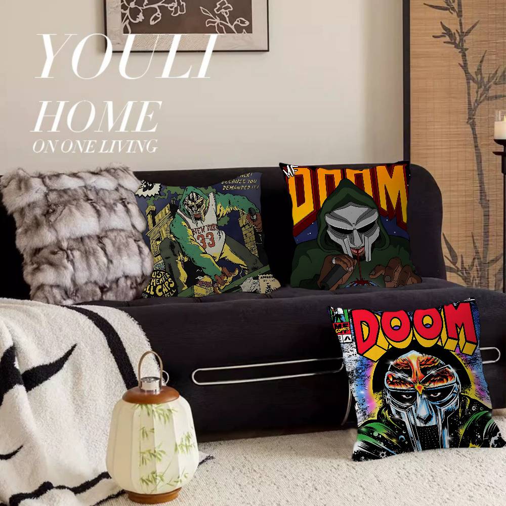 M-MF Doom Kissenbezug Kissenhülle Dekokissenbezug Bedruckter Kissenbezug für Sofa