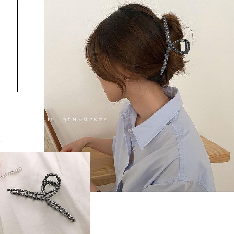 New Metal Claw Clip for Women Gold Geometric Hair Claw Large Size Headband Hairpin Claw Clip Hair Crab Hair Accessories