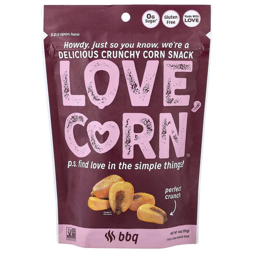 Love Corn Delicious Crunchy Corn, BBQ, 115g (4oz)