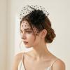 Elegant Mesh Flower Headband Exquisite Feather Hairpiece 1920s Hair Accessories  Photography