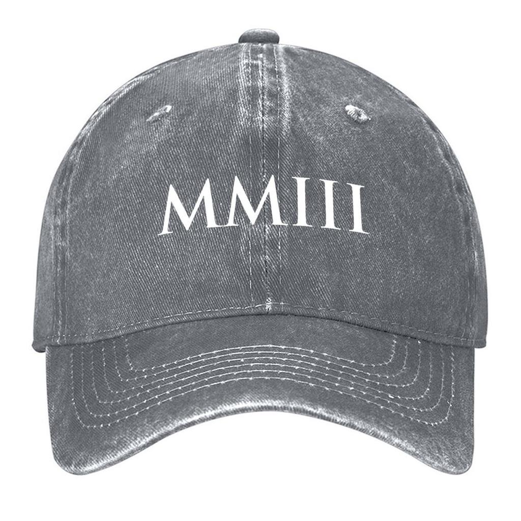 2026 2003 MMIII (Roman Numeral) Baseball Cap Vintage Golf Cap Anime Anime Hat For Girls Men's