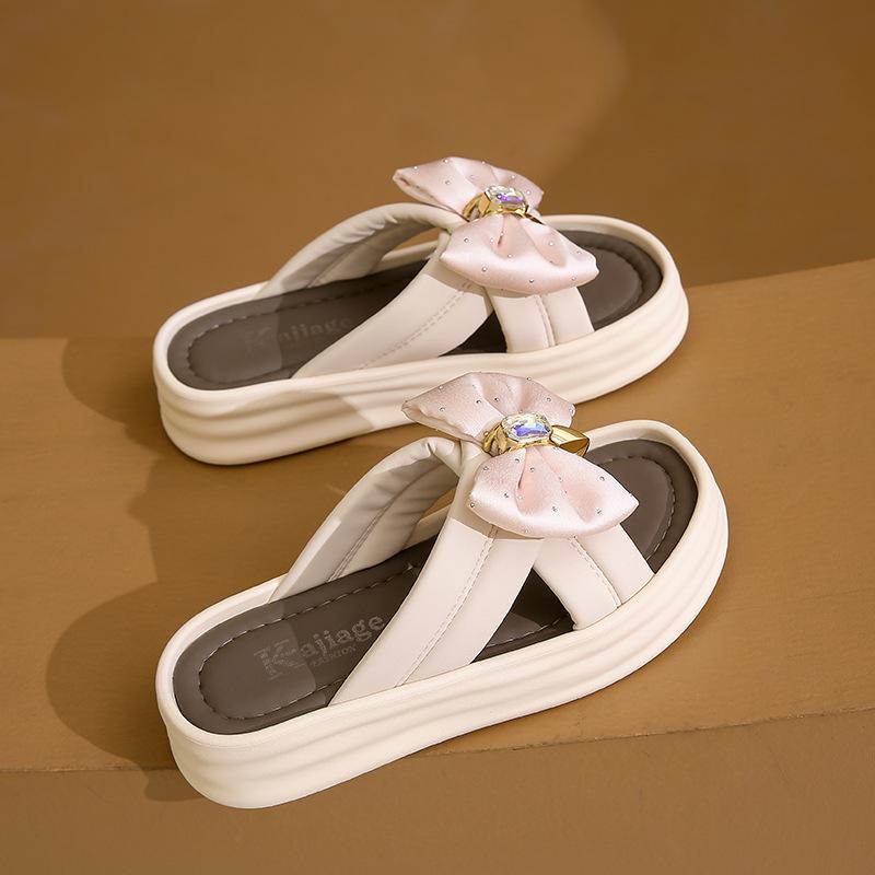 

[Customized] 2622 Sandals Women s 2025 New Summer Explosive Wear Versatile Thick Bottom Soft Bottom Increase Mori Sheping 35