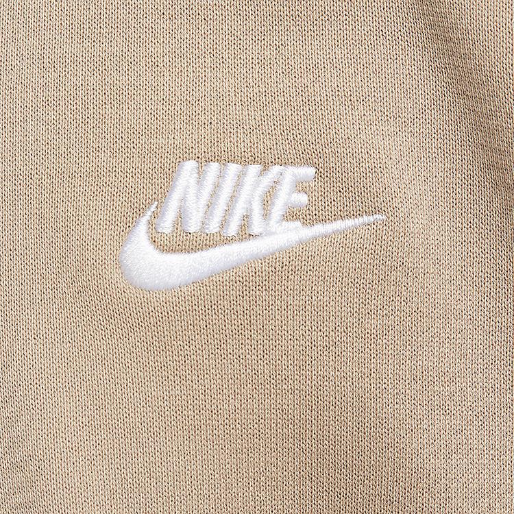 Nike Club Oversize Logo Pattern Crewneck Pullover Sweatshirt Men sweatshirt Khaki HJ1820-247