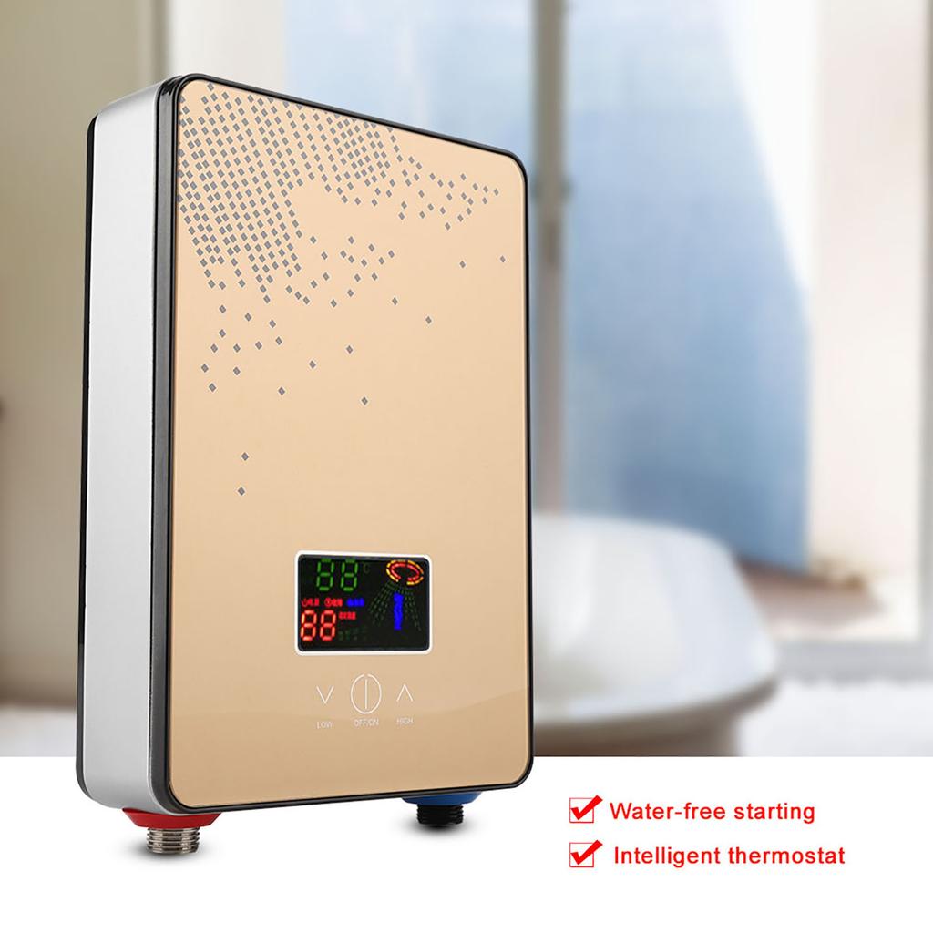 220V 6500W Tankless Instant Electric Hot Water Heater Shower for Home Bathroom