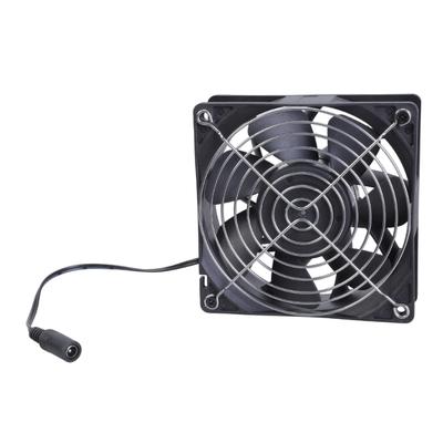 12cm Exhaust Fan 12V 2.7A 6000RPM High Speed Cooling Fan with Metal Guard for Kitchens and Bathrooms