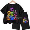 Letni Zestaw Koszulek z Krótkim Rękawem Bajkowe Koszulki Topy Koszulki do Gier Anime Koszulka Dzieci T-shirt Tęczowy Ubrania dla Przyjaciół Dziewczynek Chłopców