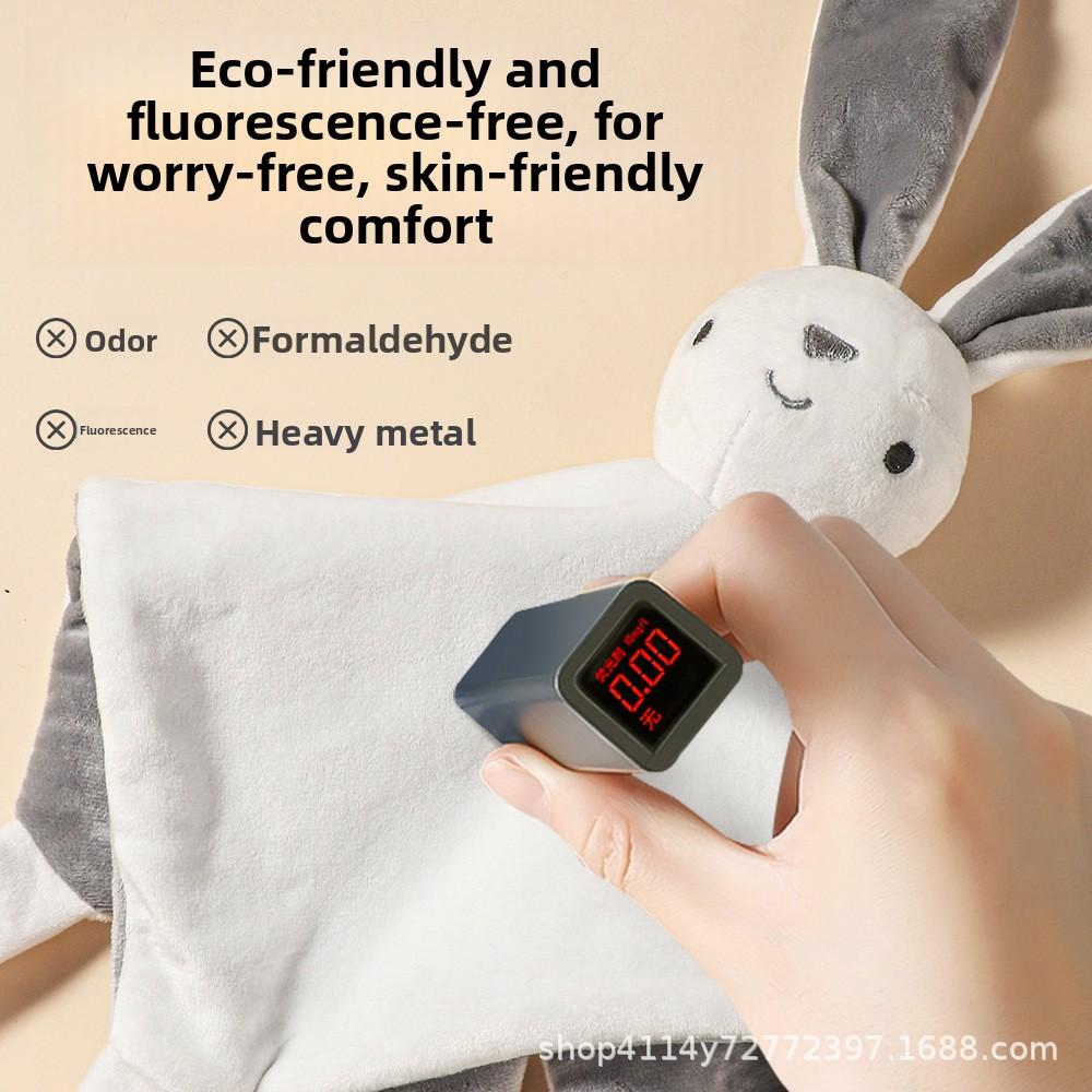 Abebe Soothing Comforter Rabbit Plush Toy for Newborn Baby Pacifier Doll Sleep-Inducing Safe for Mouth