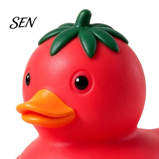 Fun Gifts for Boys Girls Tomato Duck Squishy Toy, Slow Rebound Stress Relief Squeeze Cute Fruit Safe Material Balls Fidget Soft Sensory Decompression