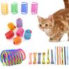 4/6/12 Stück Katze Feder Spielzeug Bunte Plastikfeder Trainingsspielzeug Lieblich Interessant Kätzchen Jagen Ärgern Interaktive Spielzeuge