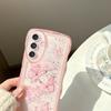 Glitter Stars Butterfly Clear High Quality Shockproof Phone Case for for A56 A36 A26 A16 A06 A05 A15 A25 A55 5G Soft TPU