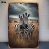 Retro Metal Sign Cute Pets Wall Decor Tin Plate Art for Living Room Bar Cafe