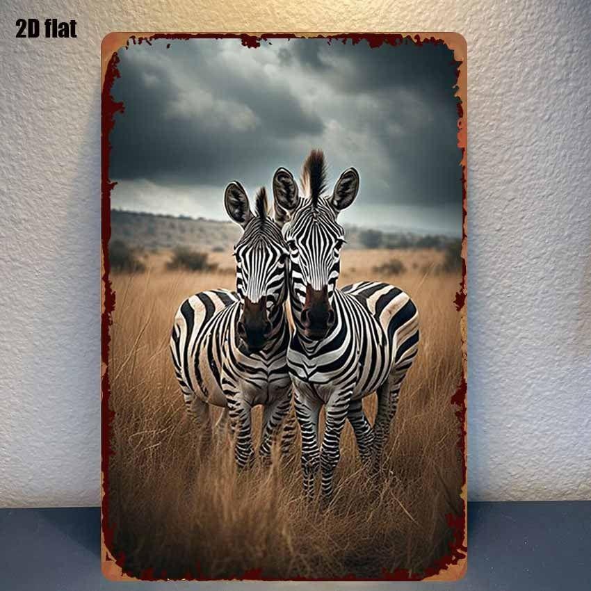 Retro Metal Sign Cute Pets Wall Decor Tin Plate Art for Living Room Bar Cafe