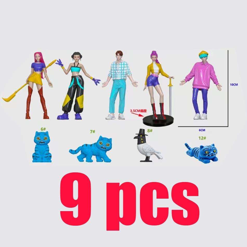 3PCS  Anime KPop Devil Hunter Doll Vinyl Toy Rumi Mira Zoi Character Vinyl Mask Blind Box Ornament Toy Birthday Gift