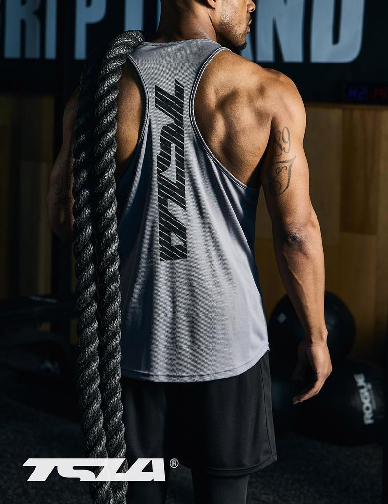 Conjunto Regata Tesla Regatas Sem Mangas para Força Frescas e Nadador para Treino Tamanhos Plus Masculino 3 Peças [Proteção UV, Absorção de Suor,