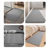 Floor Mat Anti-Slip Design Water Absorbent Quick Drying Bathroom Mat Durable Braided Texture Entryway Rug