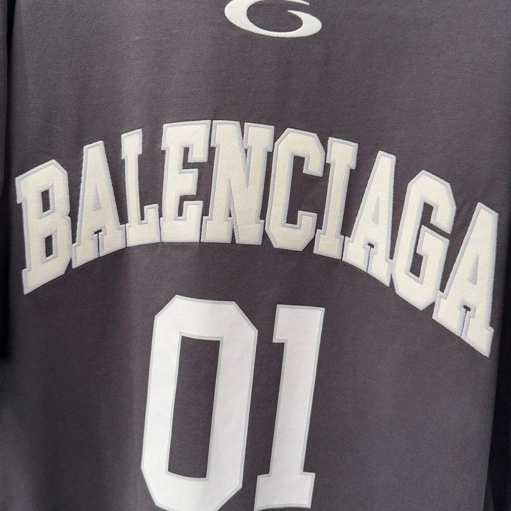 Balenciaga SS25 T Shirt Regular Fit Men's Black 787349TRVW91055