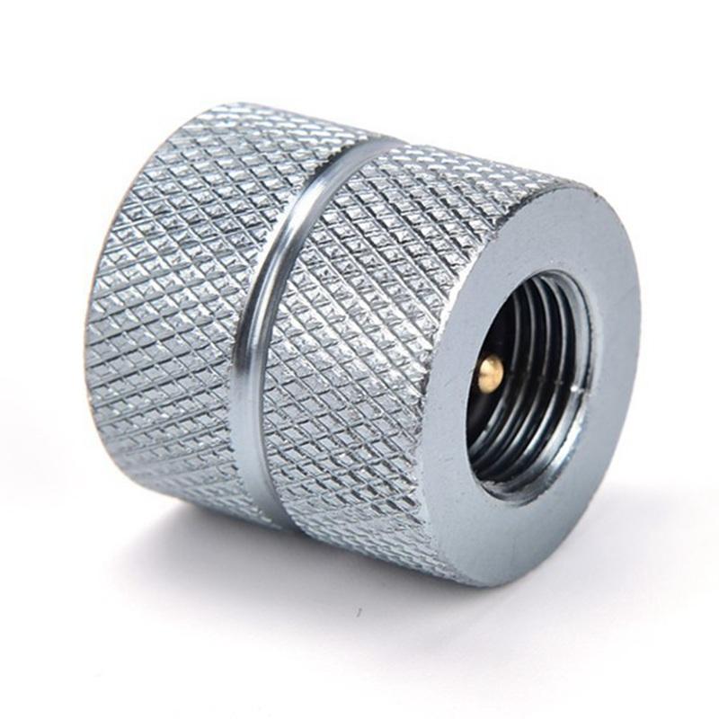 

Outdoor Camping Connector Butane Stove Gas Refill Adapter Cartridge Gas Nozzle Bottle Type Cartridge Screw Type Valve Canister срібний