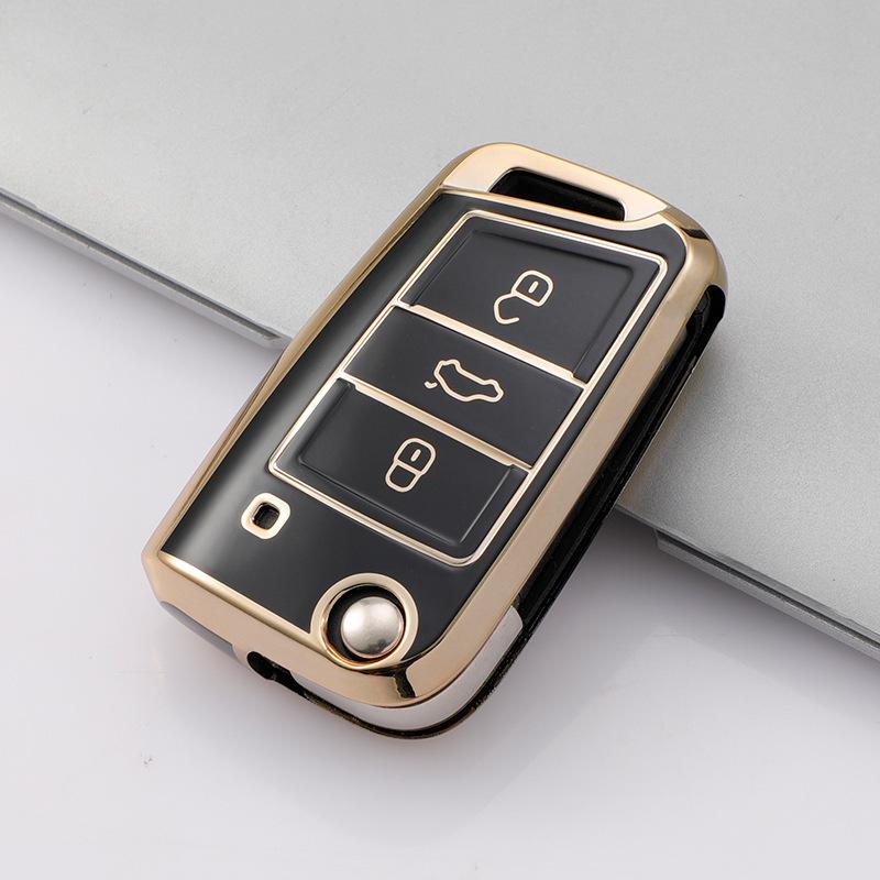 Volkswagen Key Case: Compatible with Sagitar, Tiguan, Bora, POLO, Lamando, Passat, Lavida, Tayron X.