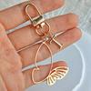1PC Alphabet Luxury A-Z Fashionable Keychain Vintage Alloy Artistic Gold Hollow Butterfly Elegant