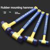 1 Double Headed Installation Hammer, 25mm To 45mm Rubber Hammer with Rubber Handle, Detachable Insulated Installation Hammer