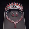 Princess Bridal Jewelry Sets Bride Tiara Crown Earring Set Necklace for Women Birthday Party Wedding Jewelry Sets Accessories