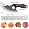 2Pcs Stainless Steel Boning Butcher Chef Knife Set Kitchen Hand Forged Meat Slicing Mini Utility Cooking Cutters Paring Cleavers