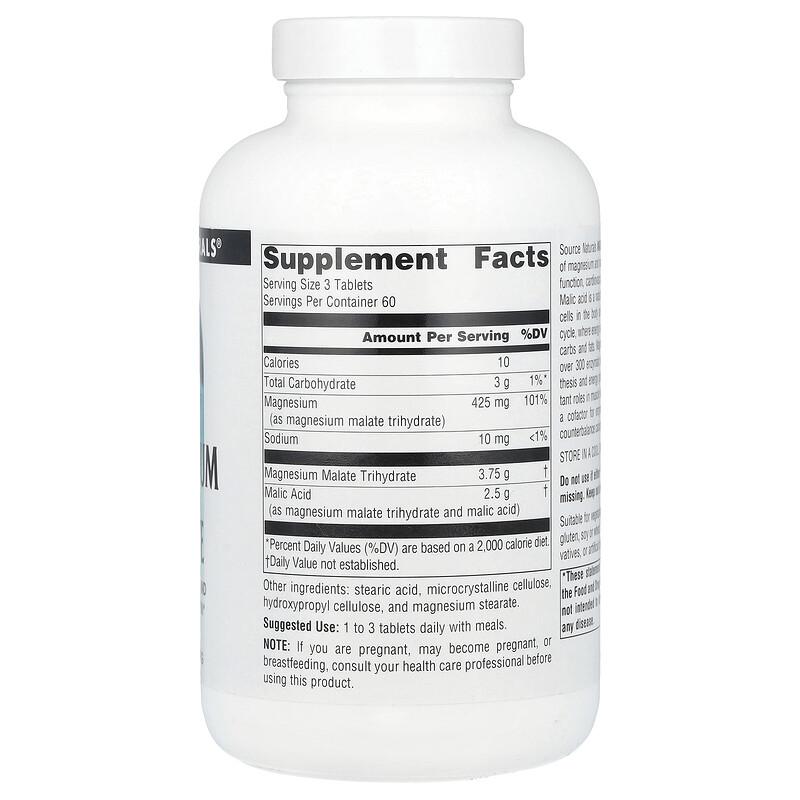 Magnesium Malate, 180 Tablets
