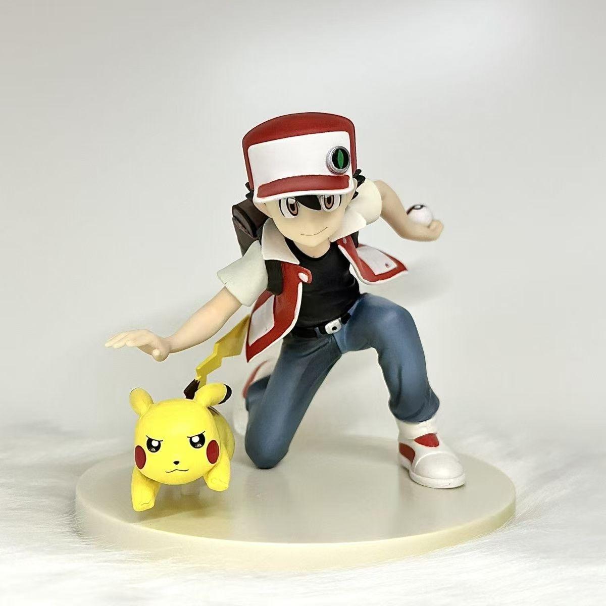 

Pokemon Battle Anime Figure Scene Ash Ketchum Statue Model Doll PVC Action Statue Collection Toy Decoration Children Gift