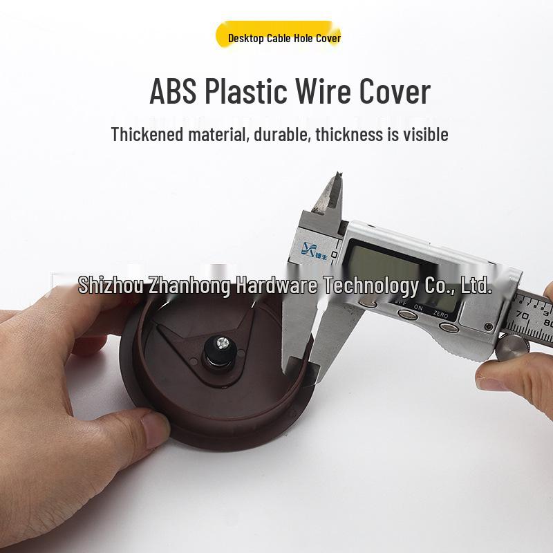 Round Desktop Cable Hole Cover for Wire Management (50, 53, 60mm)