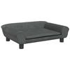 VidaXL Children's Sofa Dark Grey 70x45x26 Cm Velvet, Mini Sofa, Mini Sofa Chair, Mini Sofa for Children, Sofa 3196402
