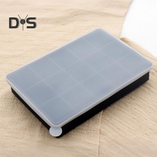 Silikonowa foremka do lodu z pokrywką 15 i 24 gniazda Elastyczna forma na kostki lodu, czekoladę, galaretkę Bezpieczna do mikrofalówki i zamrażarki Narzędzia do pieczenia do samodzielnego przygotowywania deserów i