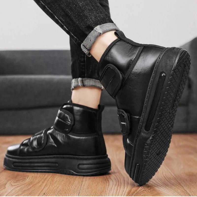 Male Shoes Retro Platform Slip-On High Quality Men's Boots Hot Selling Non Y2k Fashion Sale Classic New In Promotion Offer Cheap