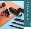 Hollow Steel Leather Hole Punches Tool for Leather Belt Round Hole Punching Tool 6XDE