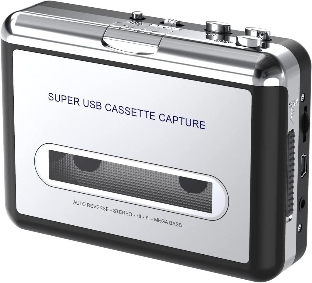 Cassette Tape Digital Converter USB Cassette Tape Cassette Music Data PC Converts Cassette Tape to CD Creation Japanese Instruction Manual Warranty