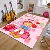 1pc Princess Strawberry (2) Design Printed Area Rug Carpet for Bedroom Living Room Home Decor Rugs Mat Non Slip Mat Rug for Bedside